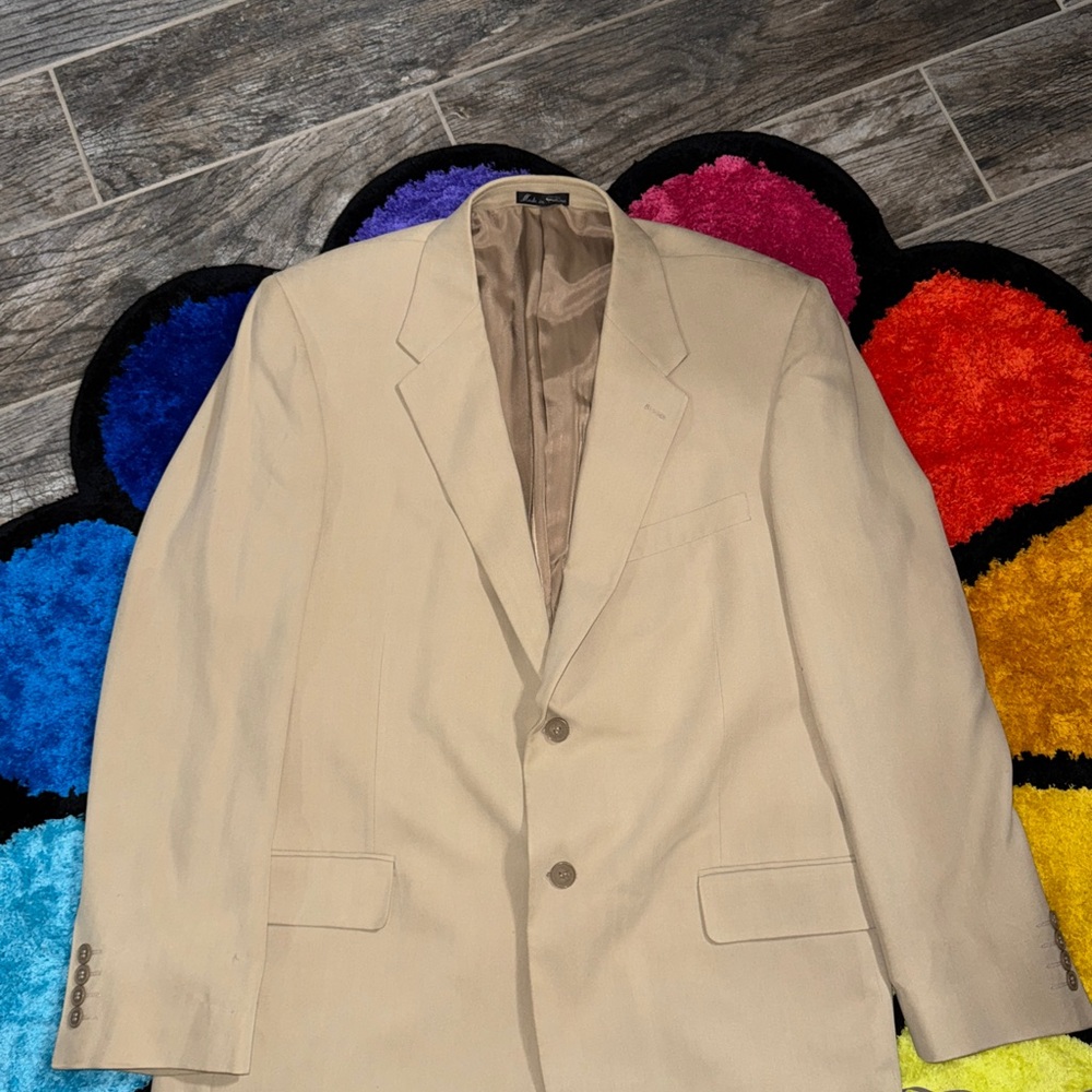 Elegant Beige Men's Blazer